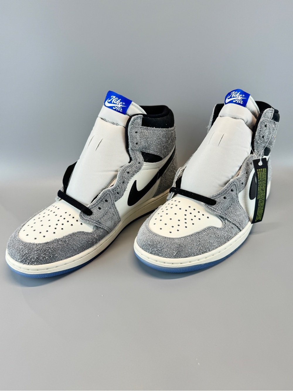 Nike Air Jordan 1 High - White, Grey, Black, Blue Men’s Brand New Fast Ship